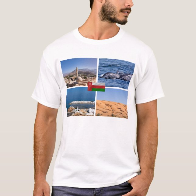 T-shirt Les monuments du Sultanat d'Oman (Devant)