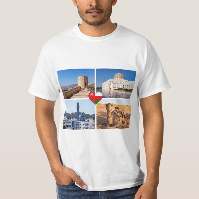 T-shirt Les monuments du Sultanat d'Oman (Devant)