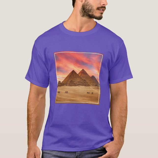 T-shirt Les monuments | Les grandes pyramides (Devant)