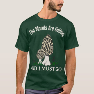 T-shirt Les Morels Appelent Un Amoureux Drôle Des Champign