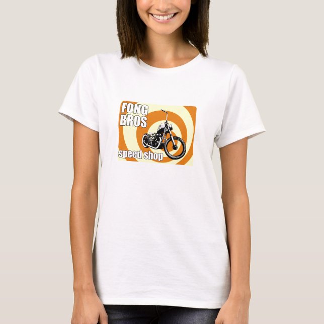 T-shirt Les motos du frère de Fong (Devant)