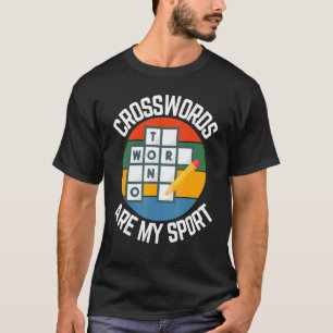 T-shirt Les Mots Croisés Sont Mon Sport, Les Fans De Puzzl
