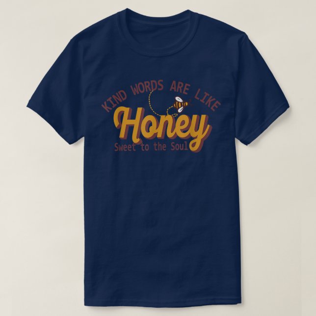 T-shirt Les Mots Semblables Sont Comme Chéri, Langue De La (Design devant)