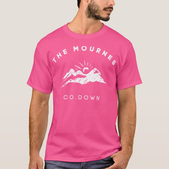 T-shirt Les Mourne Mountains Irlande du Nord (Devant)