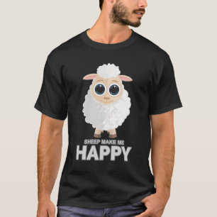 T-shirt Les moutons me rendent heureux