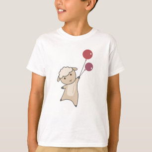 T-shirt Les Moutons S'Envolent Avec Des Ballons Animaux Dr