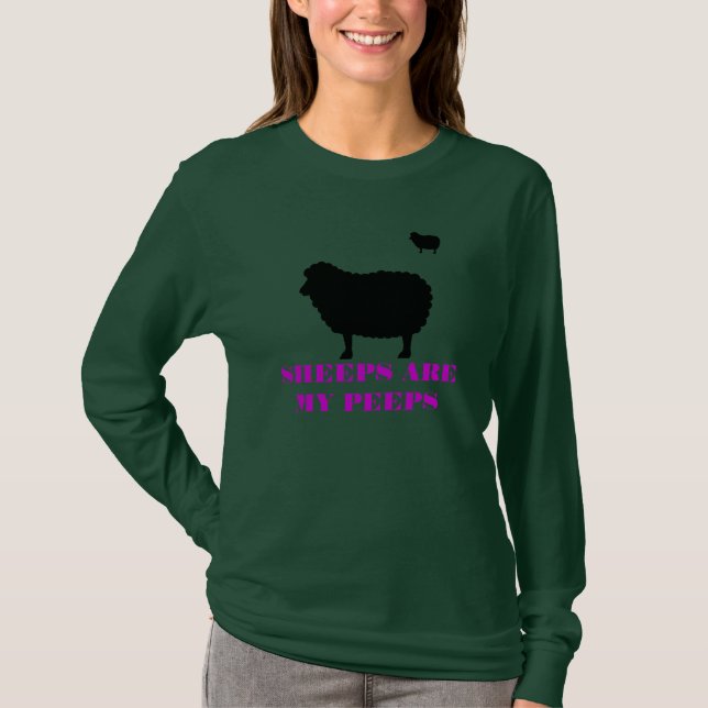 T-SHIRT LES MOUTONS SONT MES PIAULEMENTS (Devant)