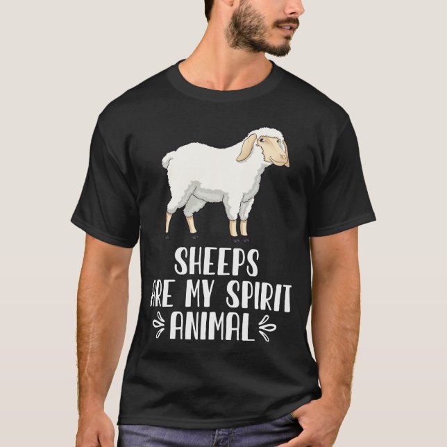 T-shirt Les moutons sont mon esprit animal (Devant)