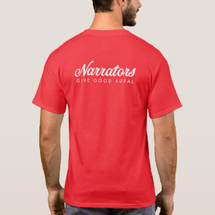 T-shirt Les narrateurs donnent le bon t auditif d'hommes