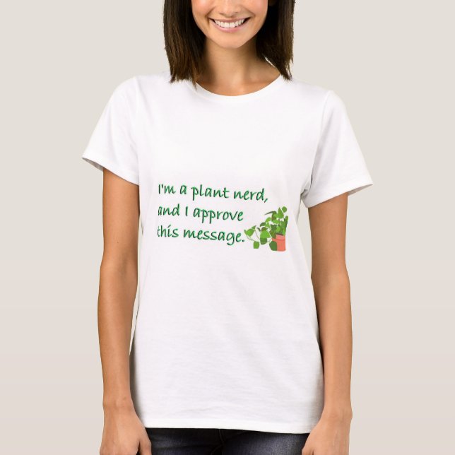 T-SHIRT LES NERDS DE PLANTES S'UNISSENT ! (Devant)