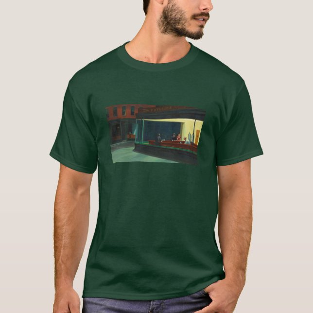 T-shirt Les Nighthawks de Hopper (Devant)