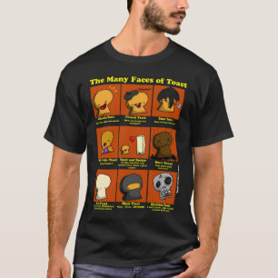 T-shirt Les nombreux visages du pain grillé