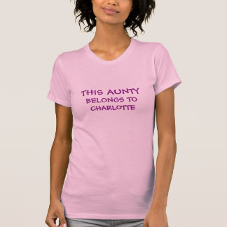 T-shirt Les noms de l'enfant de personnaliser sur la tante