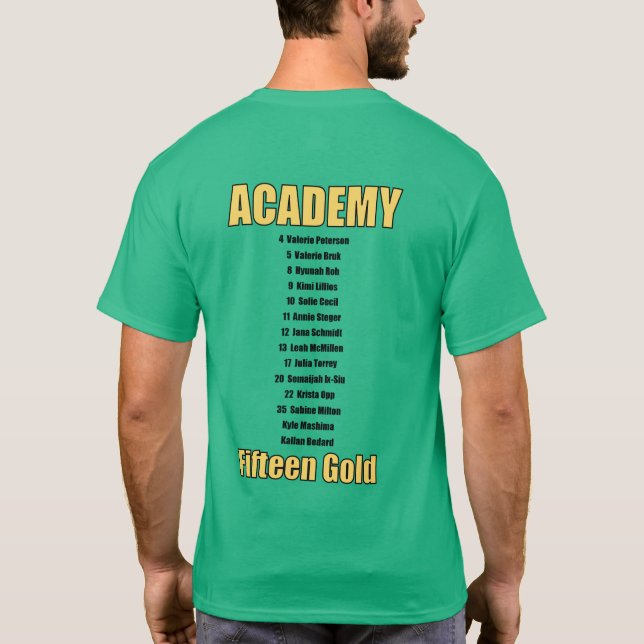 T-shirt les noms soutiennent dessus (Dos)