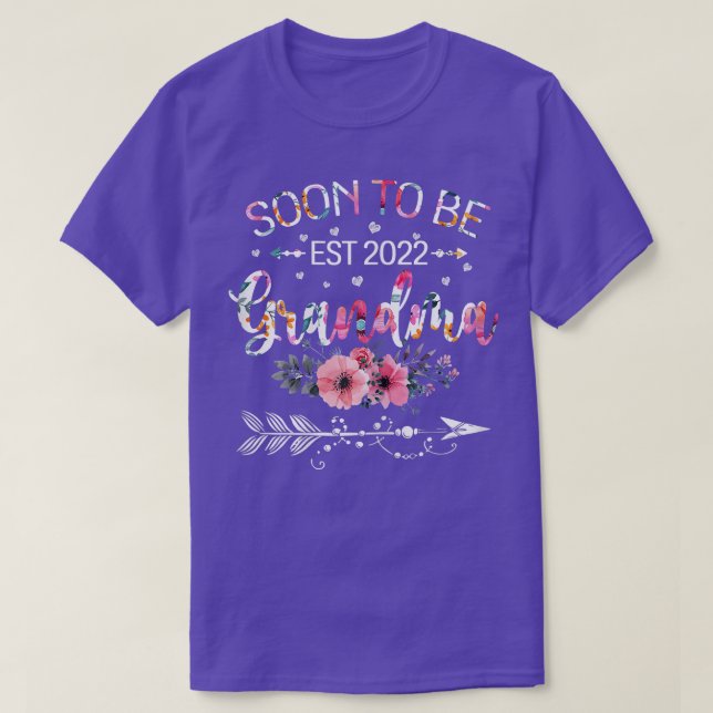T-shirt Les nouvelles cadeau de la fête des mères de grand (Design devant)