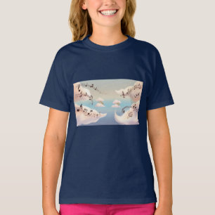 T-shirt les nuages animés par la musique