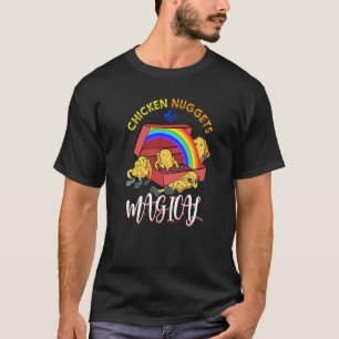 T-shirt Les Nuggets De Poulet Sont Magiques Arc En Ciel Po
