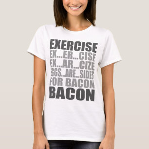 T-shirt Les oeufs d'exercice sont lard de côtés