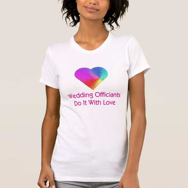 T-shirt Les Officiers mariages Le Font Avec Amour (Devant)