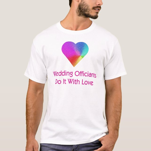 T-shirt Les Officiers mariages Le Font Avec Amour (Devant)