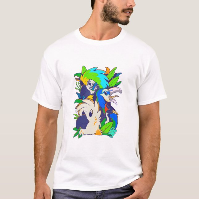 T-shirt Les oiseaux (Devant)