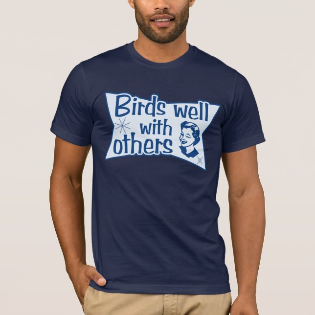 T-shirt Les oiseaux bien avec les autres (Devant)