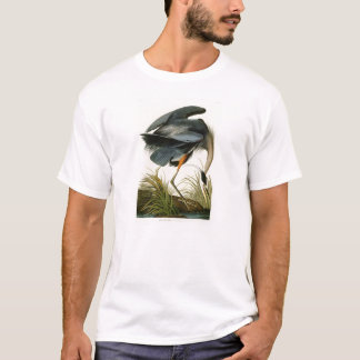 T-shirt Les oiseaux de John Audubon de héron de grand bleu