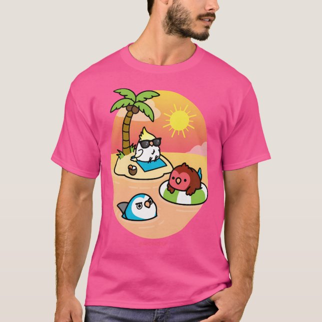 T-shirt Les oiseaux de plage (Devant)