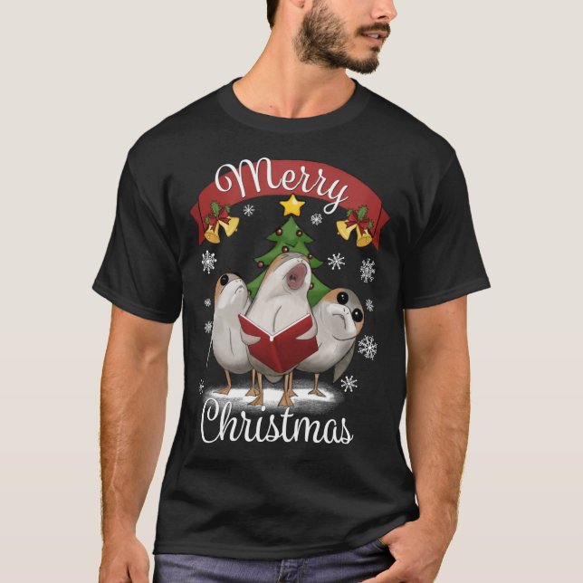 T-shirt Les oiseaux épousent Noël (Devant)