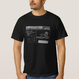 T-shirt Les oiseaux ne sont pas réels - Drôle observatio