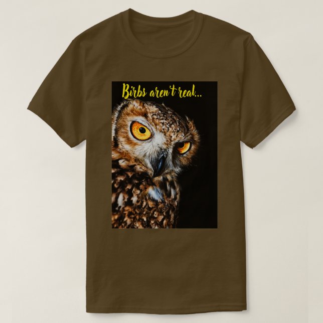 T-shirt Les oiseaux sont réels (Design devant)