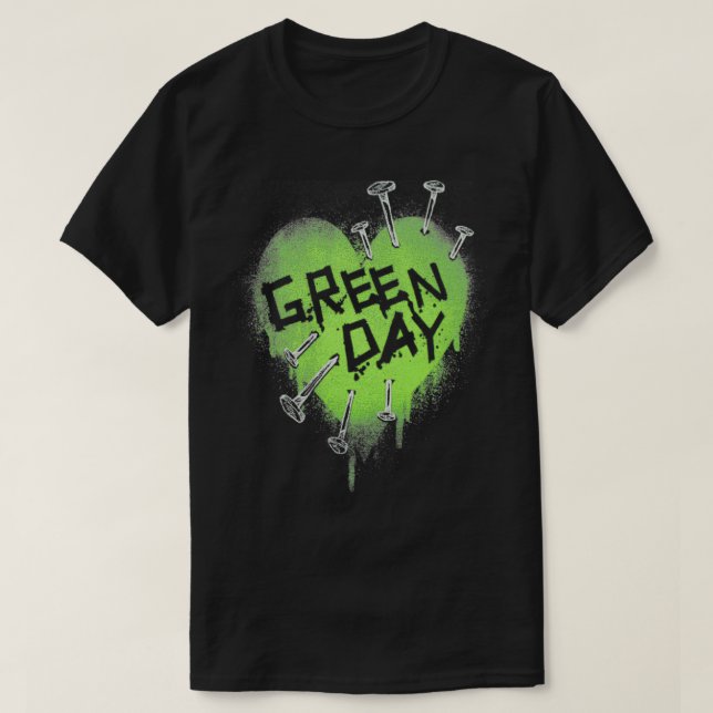 T-shirt Les ongles d'amour verts (Design devant)