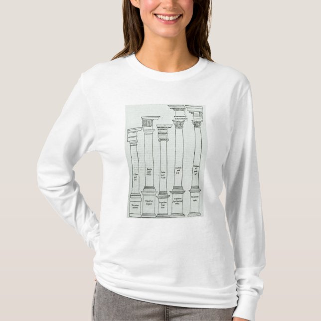 T-shirt Les ordres de l'architecture (Devant)