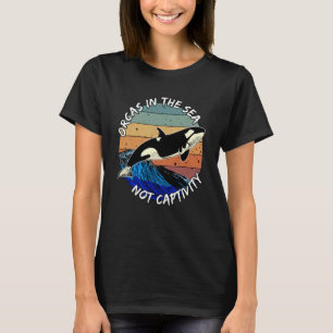 T-shirt Les Orques En Mer Et Non Les Animaux Captifs Doive