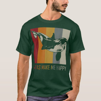 T-shirt Les Orques Me Rendent Heureuse Baleine Tueuse
