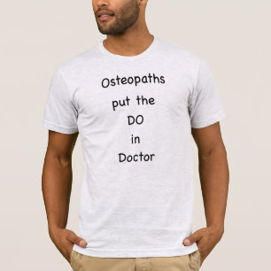 T-shirt Les ostéopathes ont mis font dans Black Shirt de