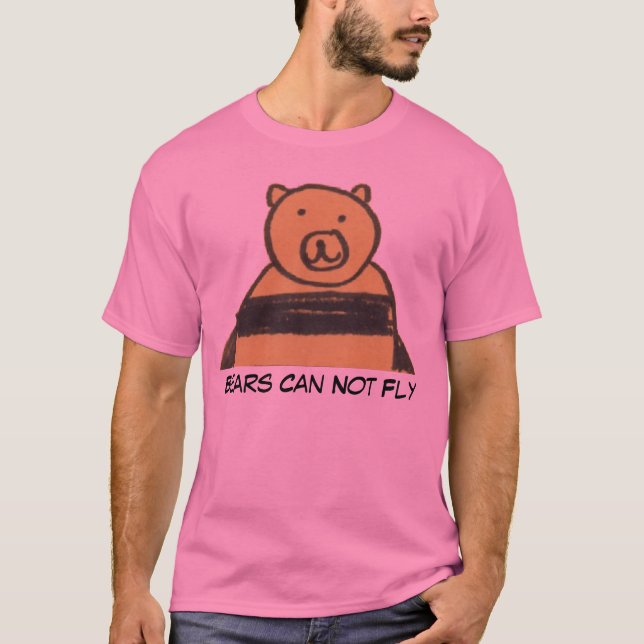 T-shirt Les ours de base ne peuvent pas voler (Devant)