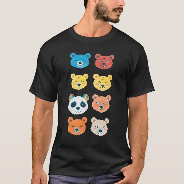 T-shirt Les ours de personnalité  (Devant)