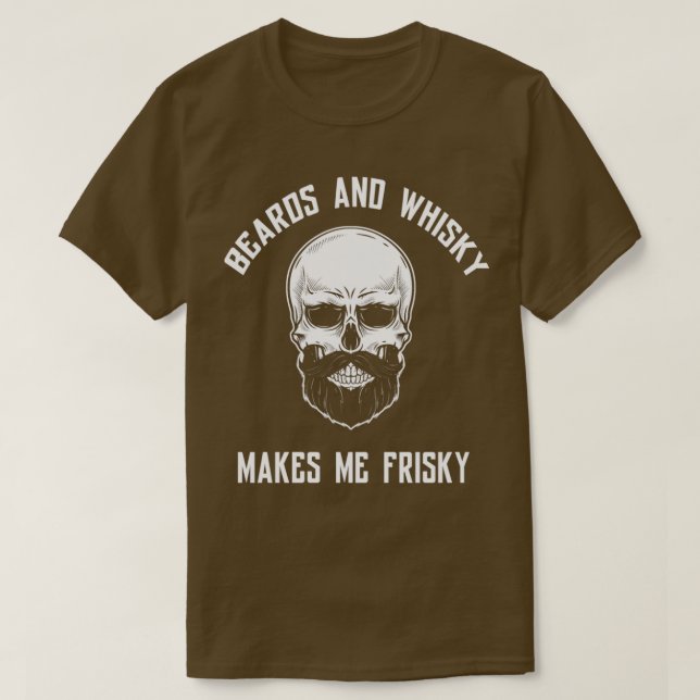 T-shirt Les ours et le whisky me rend frisky 1 (Design devant)