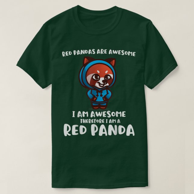 T-shirt Les Pandas Rouges Sont GéniauxAdultes Enfants Mign (Design devant)