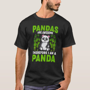 T-shirt Les Pandas Sont Super Donc Je Suis Un Animal Panda