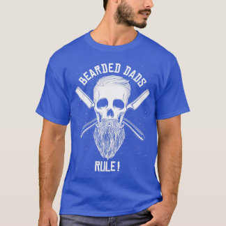 T-shirt Les papas à poils Règle un crâne drôle avec concep