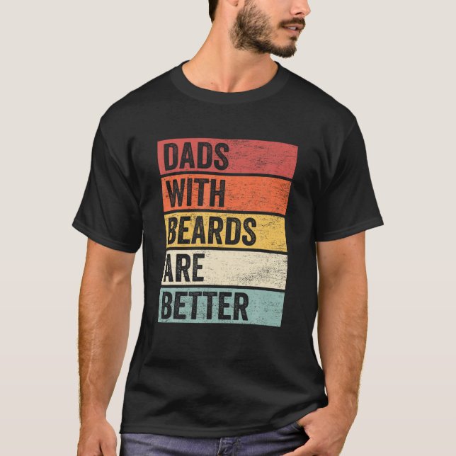 T-shirt Les papas amusants avec des ours sont meilleurs Pè (Devant)