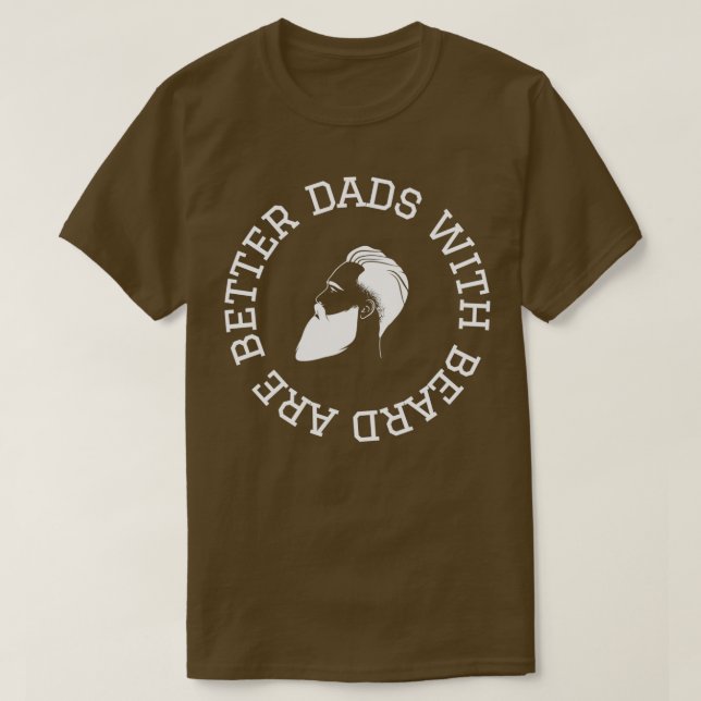 T-shirt Les papas cool ont la barbe 4 (Design devant)