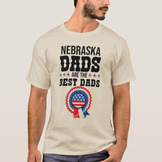 T-shirt Les papas du Nébraska sont les meilleurs papas