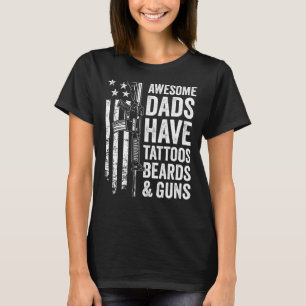 T-shirt Les papas fantastiques ont Tattoos Les ours et les