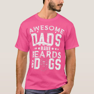 T-shirt Les papas géniaux ont des ours et des chiensChien