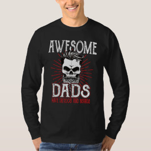 T-shirt Les papas géniaux ont des tatouages Père Fils Fill