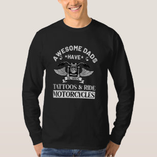T-shirt Les papas Portes Tatouages Circuits Motos Pharé Pa