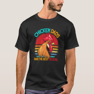 T-shirt les papas poulets ont les meilleurs becs vintage p